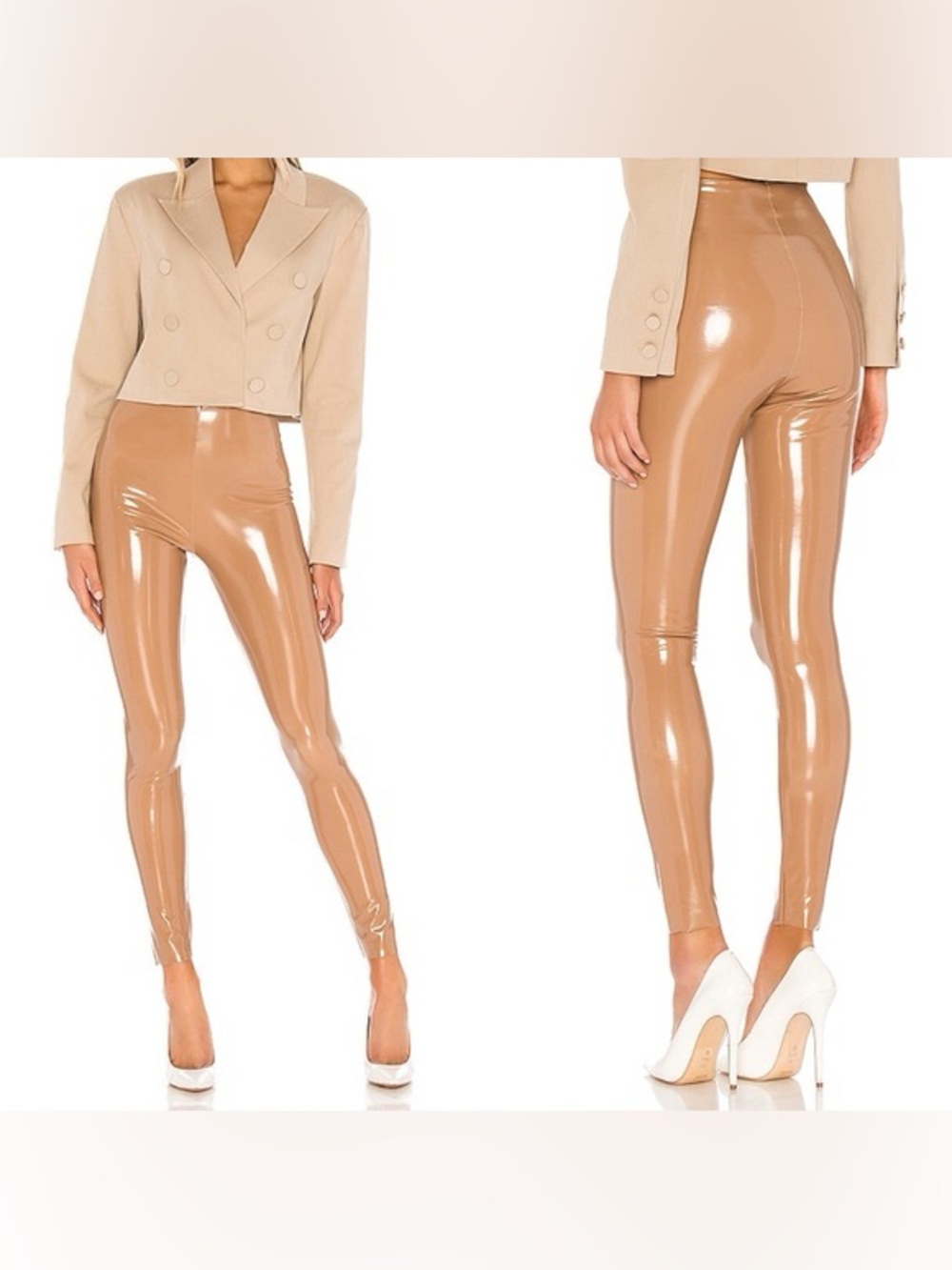 CAMILA COELHO Commando Patent Leggings